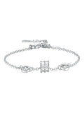 925 Sterling Silver Bracelet Rose Small Circle Woman Glamour Jewelry