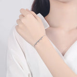 925 Silver Bracelet Fish Charm Women Jewelry Lady Accessories