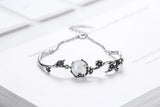 925 Silver Vintage Thai Moonlight Stone Bangle