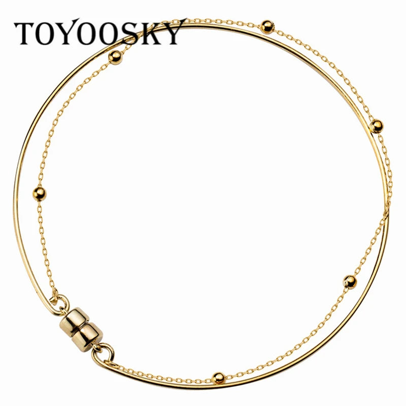 925 Silver Double-layer Magnetic Bracelet for Women