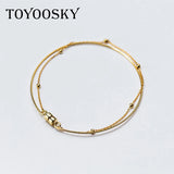 925 Silver Double-layer Magnetic Bracelet for Women