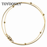 925 Silver Double-layer Magnetic Bracelet for Women