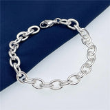 925 Silver Women's Chain Bracelet, Wedding & Party Jewelry