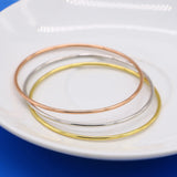 925 Sterling Silver Bracelet Women's Solid Silver Three Circles Lady Jewelery