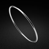 925 Sterling Silver Bracelet Women's Solid Silver Three Circles Lady Jewelery