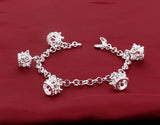 925 Sterling Silver Bracelet crown Sterling Silver retro bracelet
