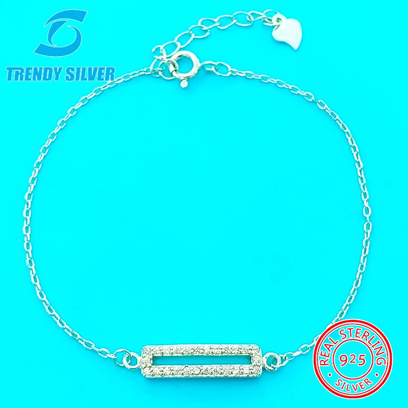 925 Silver Bracelet Girls Fall/Winter Light Advanced Gift