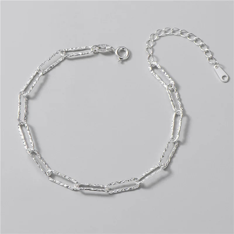 925 Silver Bracelet U Shape Chain Wedding Bride Jewelry