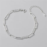 925 Silver Bracelet U Shape Chain Wedding Bride Jewelry