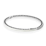 925 Silver Bracelet Bangle Set Green Pink for Charm Beads Jewelry