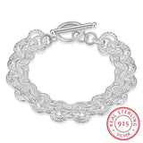 925 Silver Bracelet Round Chain Bracelet Gift