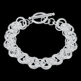 925 Silver Bracelet Round Chain Bracelet Gift