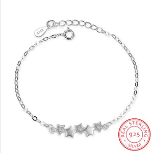 925 Silver Bracelet Lovely Star S-B113