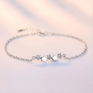 925 Silver Bracelet Lovely Star S-B113