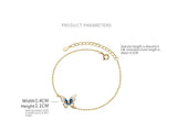 925 Silver Butterfly Bracelet Women's Charms Jewelry