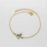 925 Silver Butterfly Bracelet Women's Charms Jewelry