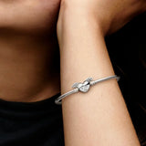 925 Silver Heart Charm Bracelet Women