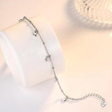 925 Silver Heart Bracelet for Women - Jewelry Gift