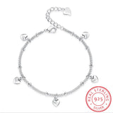 925 Silver Heart Bracelet for Women - Jewelry Gift