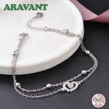 925 Silver Bracelet Love Heart Charm Wedding Jewelry