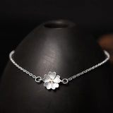 925 Silver Flower Bracelet Wedding Chain Pendant Chinese Style
