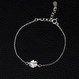 925 Silver Flower Bracelet Wedding Chain Pendant Chinese Style
