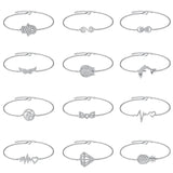 925 Silver Heartbeat Bow Dolphin Summer Bracelet
