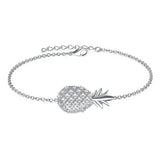 925 Silver Heartbeat Bow Dolphin Summer Bracelet