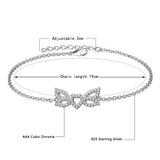 925 Silver Heartbeat Bow Dolphin Summer Bracelet
