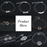925 Silver Heartbeat Bow Dolphin Summer Bracelet