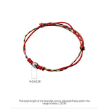 925 Silver Bracelet Woven Rope Elephant Pattern Hand Jewelry