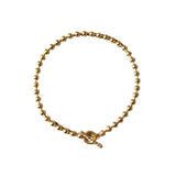 925 Silver Round Bead Chain Bracelet Girl Women Fine Jewelry Gift
