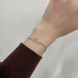 925 Silver Bracelet Rabbit Chain Adjustable Party Jewelry Gift