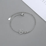 925 Silver Bracelet Rabbit Chain Adjustable Party Jewelry Gift