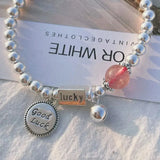 925 Silver Bracelet Women's Strawberry Crystal Pendant Party Jewelry