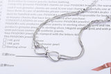 925 Silver Infinity Bracelet with CZ, Chain Jewelry Gift
