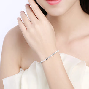925 Sterling Silver Bracelet Snake Bone Chain Jewelry