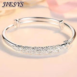 925 Sterling Silver Bracelet for Women Bangle Adjustable