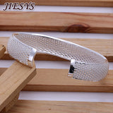 925 Silver Bracelets Women Bangle Adjustable Jewelry Party Christmas