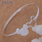 925 Silver Mickey Bangle Bracelet
