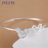 925 Silver Mickey Bangle Bracelet