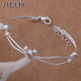 925 Silver Frosted Mickey Bangle Bracelet for Women