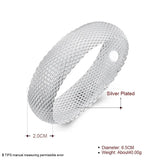925 Silver Braided Bangles Women Wedding Party Jewelry