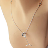 925 Silver Bright Hearts Necklace, Fits European Style Jewelry