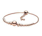 925 Silver Bow Ball Clasp Bracelet Bangle Women Charm Jewelry