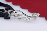 925 Silver Zircon Mosaic Brooch for Women