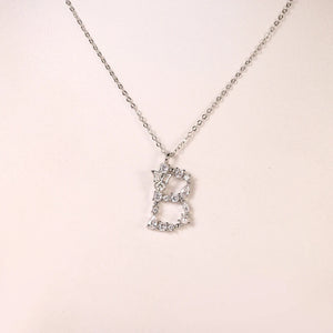 925 Sterling Silver Butterfly Zircon Pendant Necklace Pearls Wedding Gift