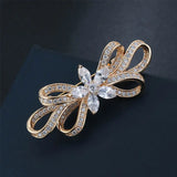 925 Silver Butterfly Brooch Bridal Wedding Dress Accessories Jewelry