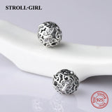 925 Silver Butterfly Charms Zircon Beads for Bracelet