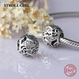 925 Silver Butterfly Charms Zircon Beads for Bracelet